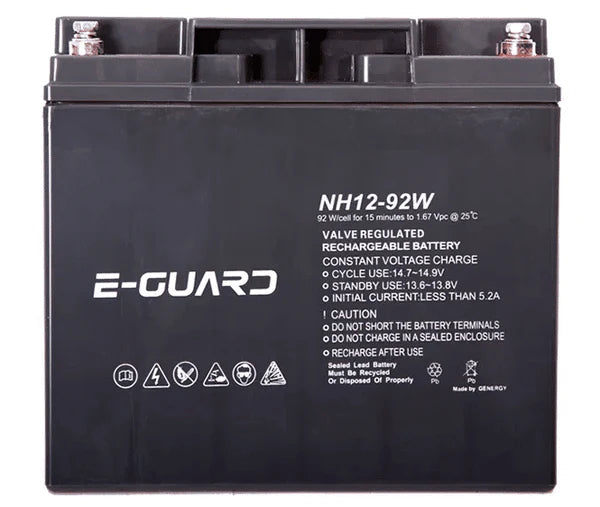 E-GUARD 12V High Rate UPS Battery – 92W Backup Performance