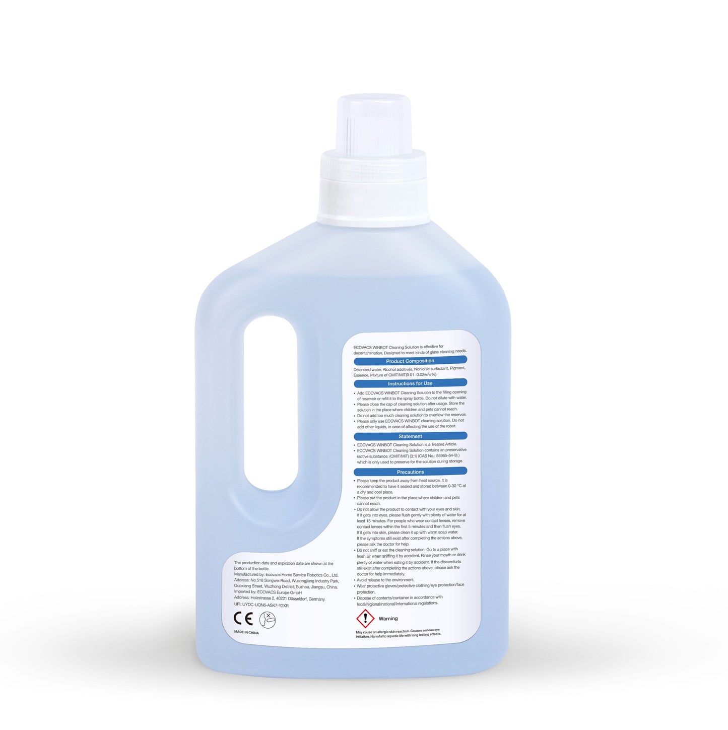 ECOVACS WINBOT MINI Cleaning Detergent Solution Bottle – 1 L