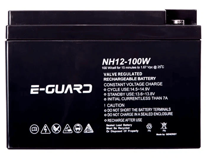 E-GUARD 12V High Rate UPS Battery – 100W Premium Backup