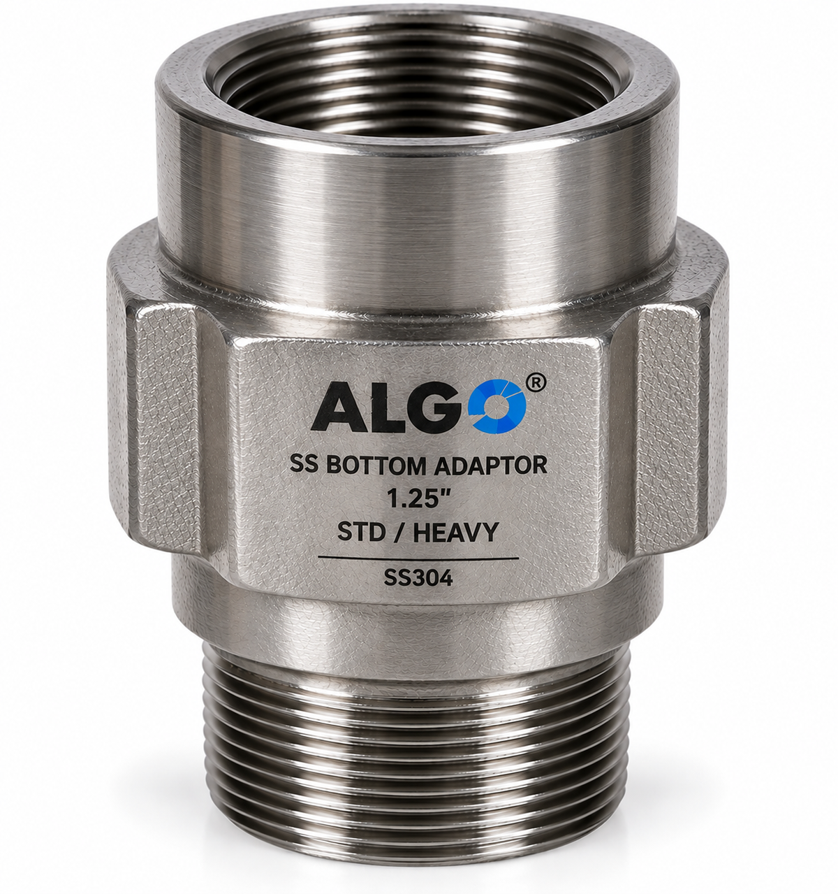 ALGO 1.25" SS Bottom Adaptor – STD / HEAVY