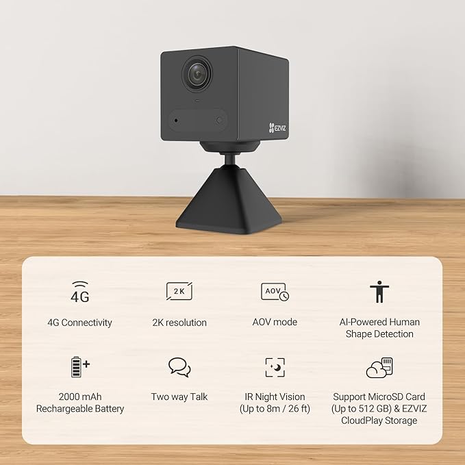 EZVIZ CB2 4G Smart Battery Camera
