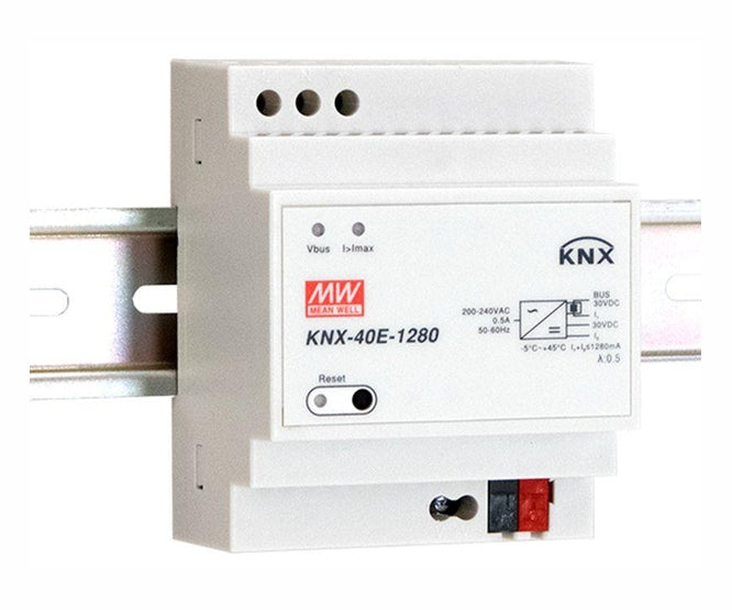 POWER SUPPLY KNX D/R I=220 O=30V 1.28A KNX-40E-1280