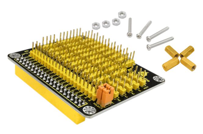 RPI GPIO SHIELD WITH PCF8591 AD/DA FOR RASPBERRY Pi KS0213
