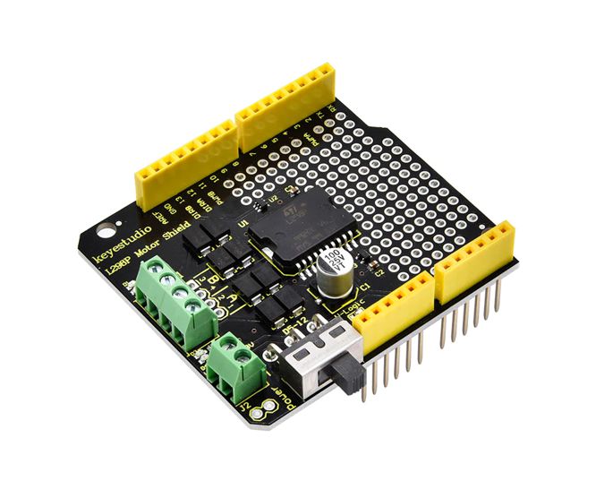 L298P SHIELD BOARD WITH POWER SWITCH KS0412