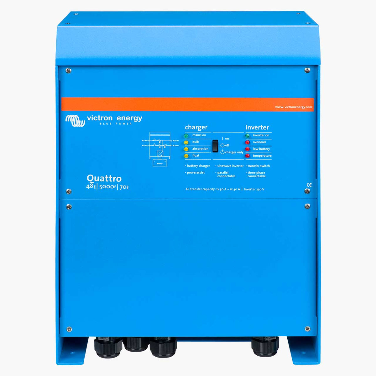 Victron Quattro 48/5000/70/100/100 4000W Inverter/Charger