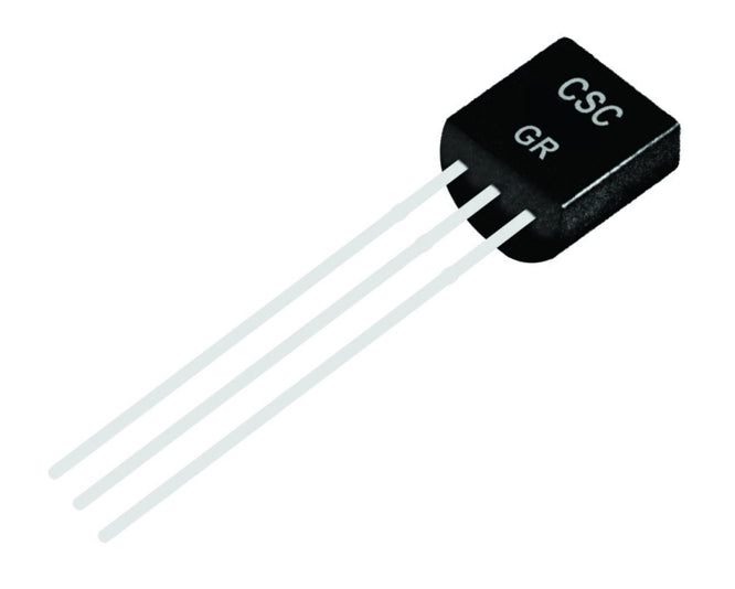 PNP SILICON TRANSISTOR TO92 500mA 80V 3-PIN BDB02C
