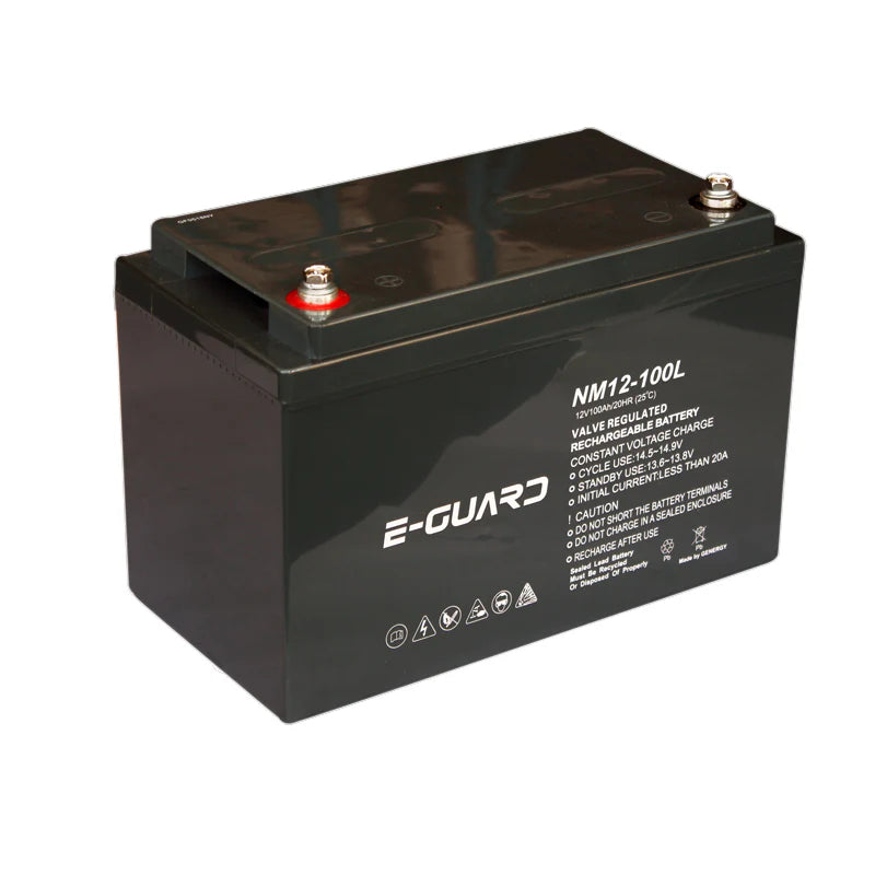 E-GUARD 12V 100Ah GEL Deep Cycle Solar Battery – Long Life Energy Storage