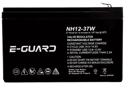 E-GUARD 12V High Rate UPS Battery – 37W Standby Power