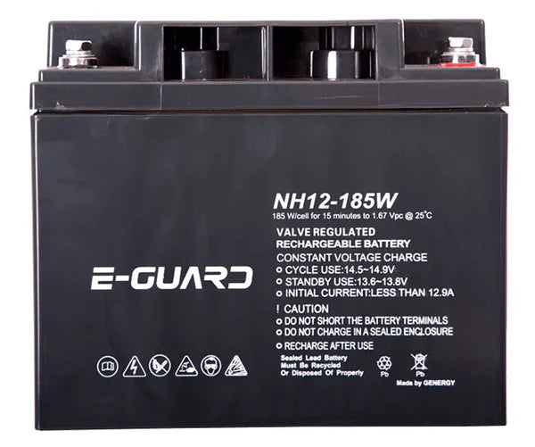 E-GUARD 12V High Rate UPS Battery – 185W Advanced Backup Power