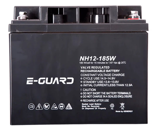 E-GUARD 12V High Rate UPS Battery – 185W Advanced Backup Power