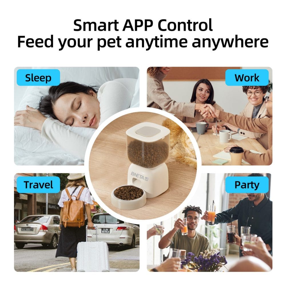 BNETA Automatic Smart Wi-Fi Pet Feeder F14-W