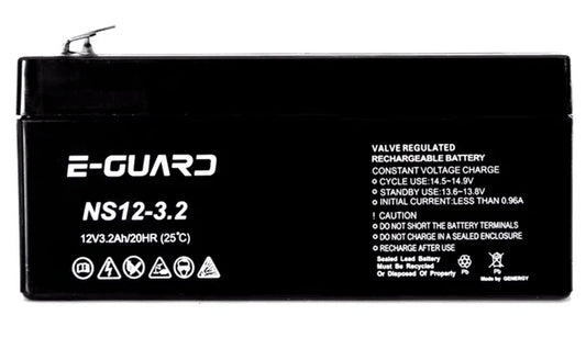 E-GUARD 12V 3.2Ah Standby Battery