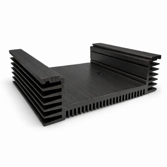HEATSINK PROFILE U-SHAPE MILL 125x175x36mmx250mm BLACK 39663B-250