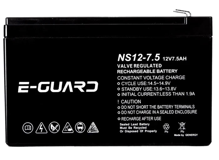 E-GUARD 12V 7.5Ah Standby Battery