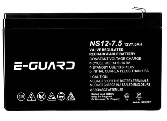 E-GUARD 12V 7.5Ah Standby Battery