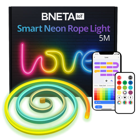 BNETA IoT Smart Neon Rope Light – 5M
