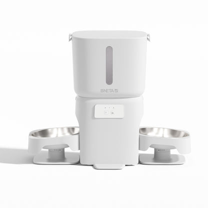 BNETA F24-DC Smart Wi-Fi Dual Automatic Pet Feeder with HD Camera – 6L