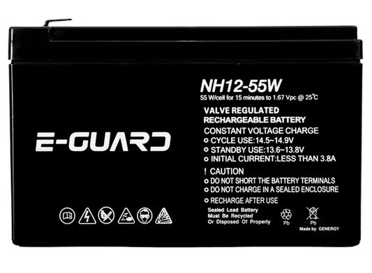 E-GUARD 12V High Rate UPS Battery – 55W Backup Power