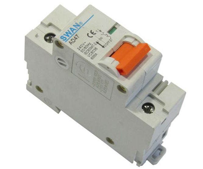 CIRCUIT BREAKER 6KA D CURVE 1P 125A AD47-125D