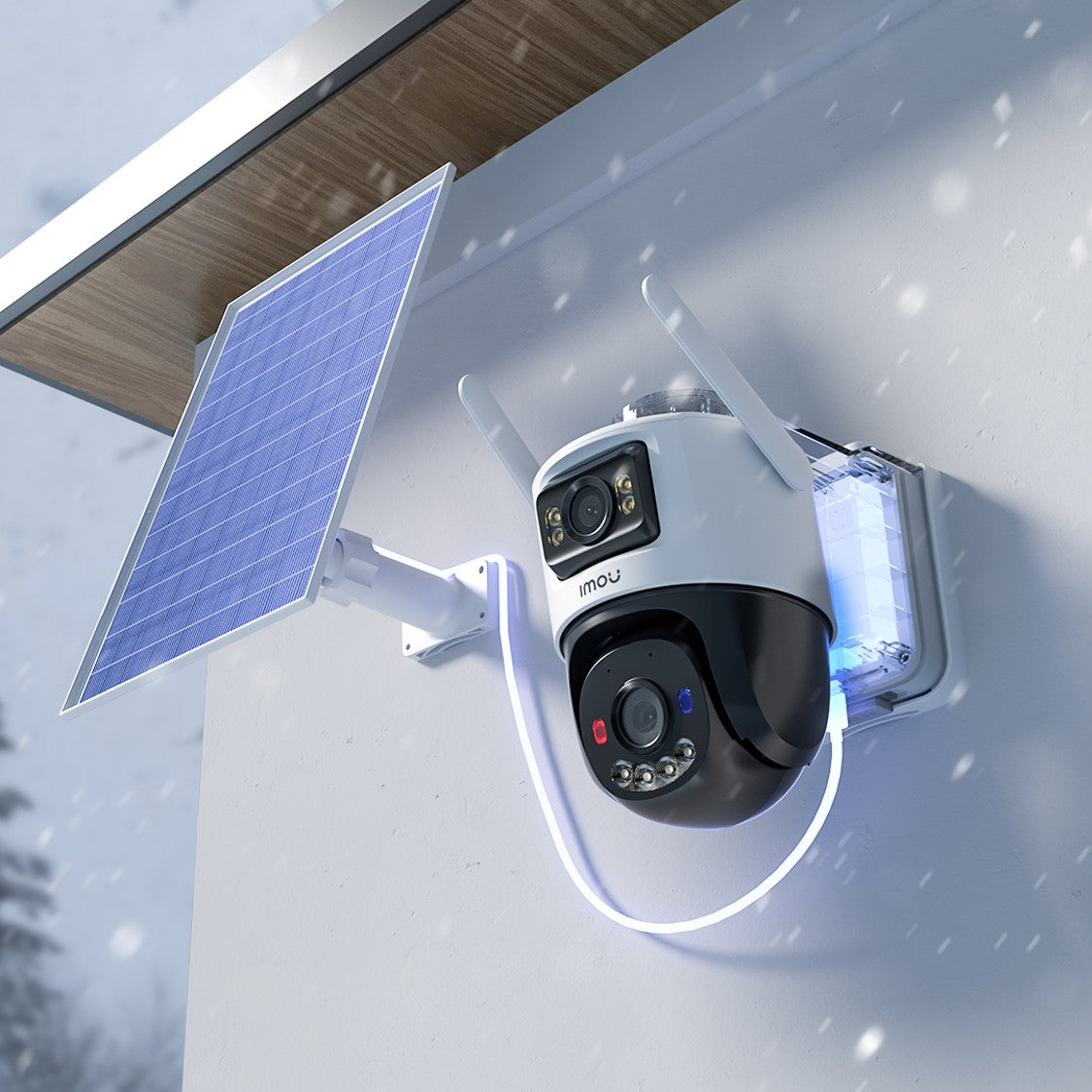 IMOU AOV Dual 5MP+5MP 4G & Wi-Fi PT Battery Security Camera with 8W Solar Panel