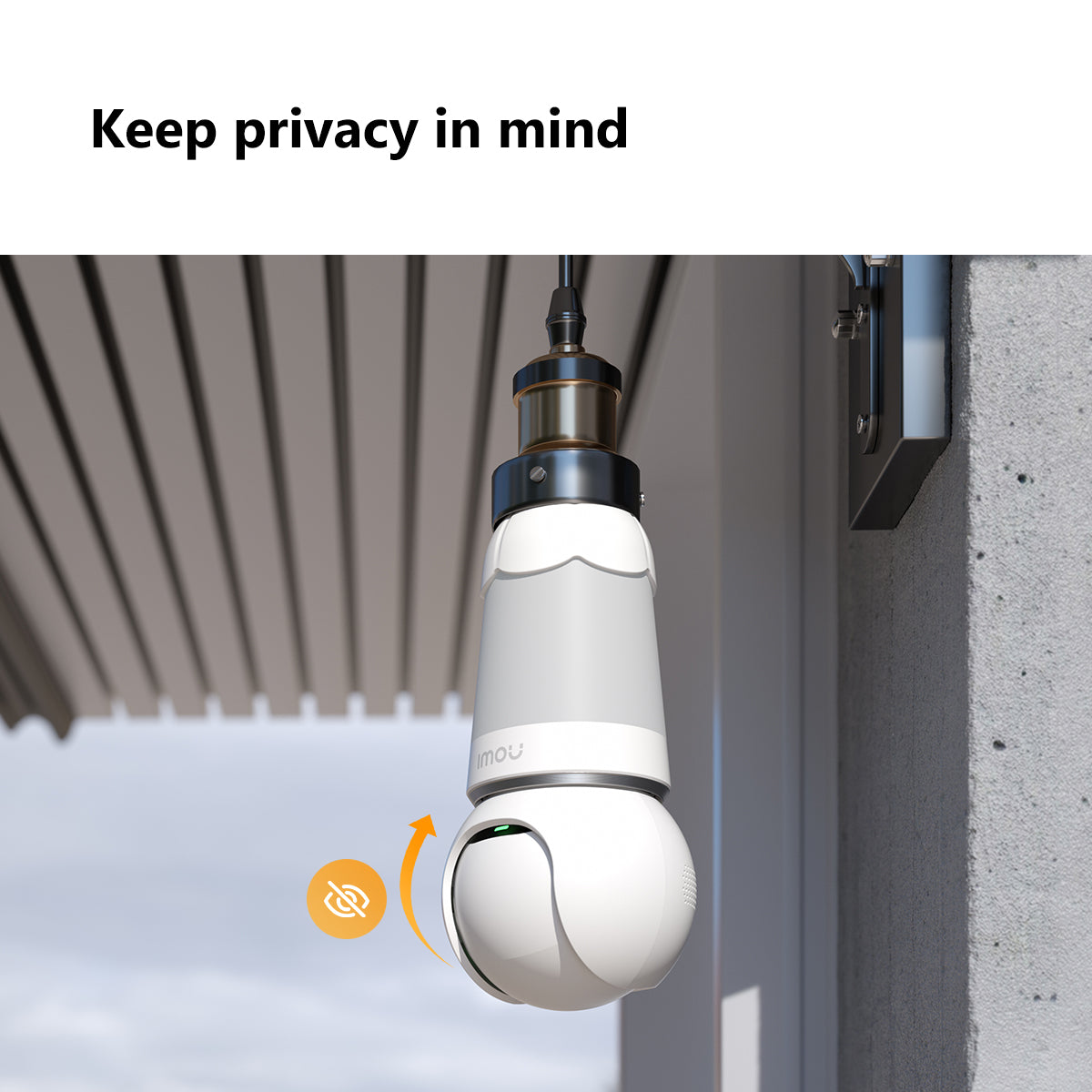 IMOU Bulb Cam 2K (3MP) Panoramic PT Wi-Fi Security Camera