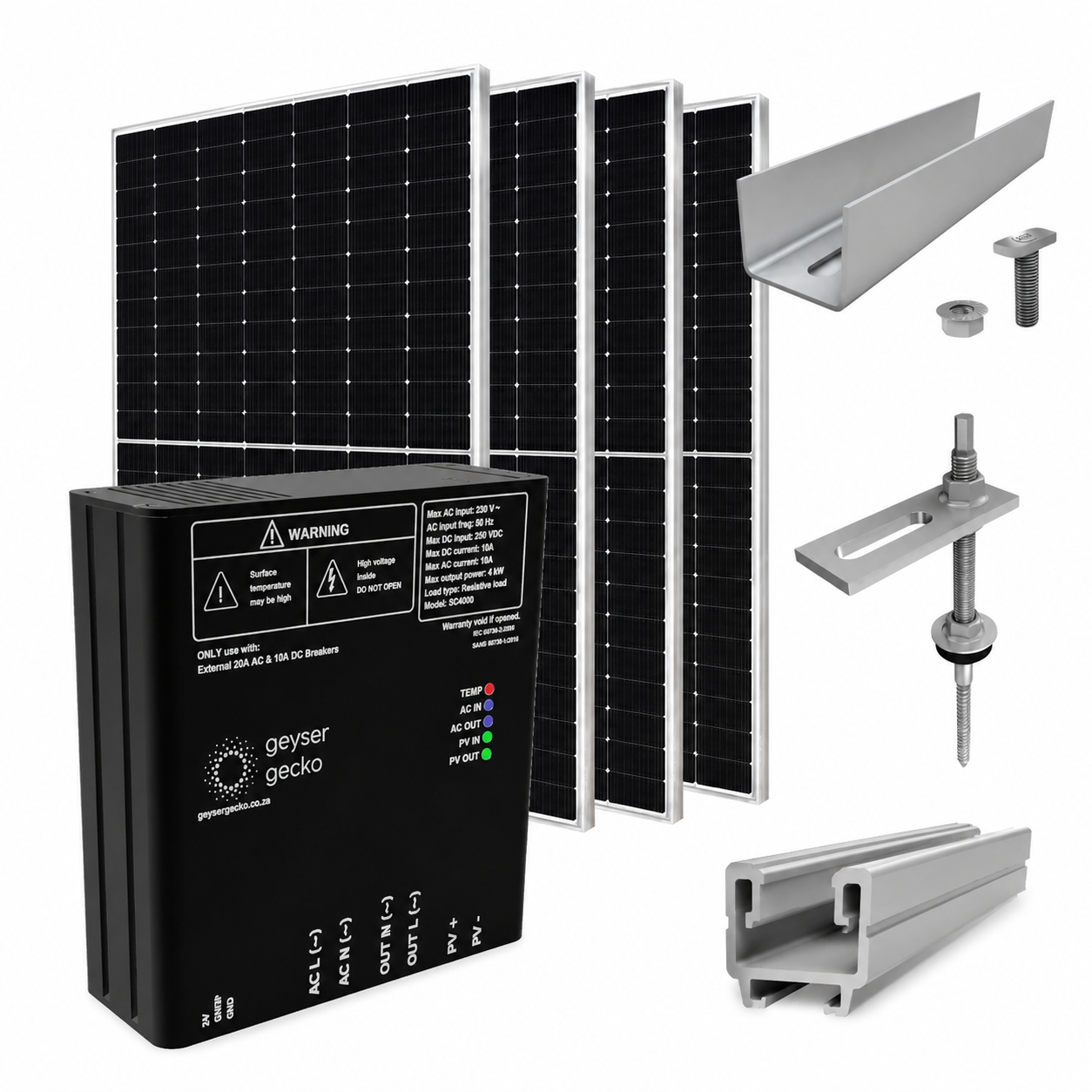 Geyser Gecko PV Solar Water Heating System