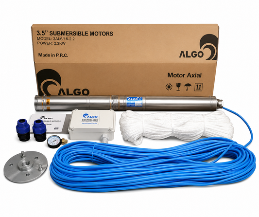 ALGO Master Pack 1 – 3" Submersible Pump, Motor & Accessories Kit