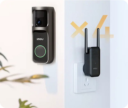 IMOU Doorbell 3 4MP AI Battery Panoramic View Wi-Fi Kit
