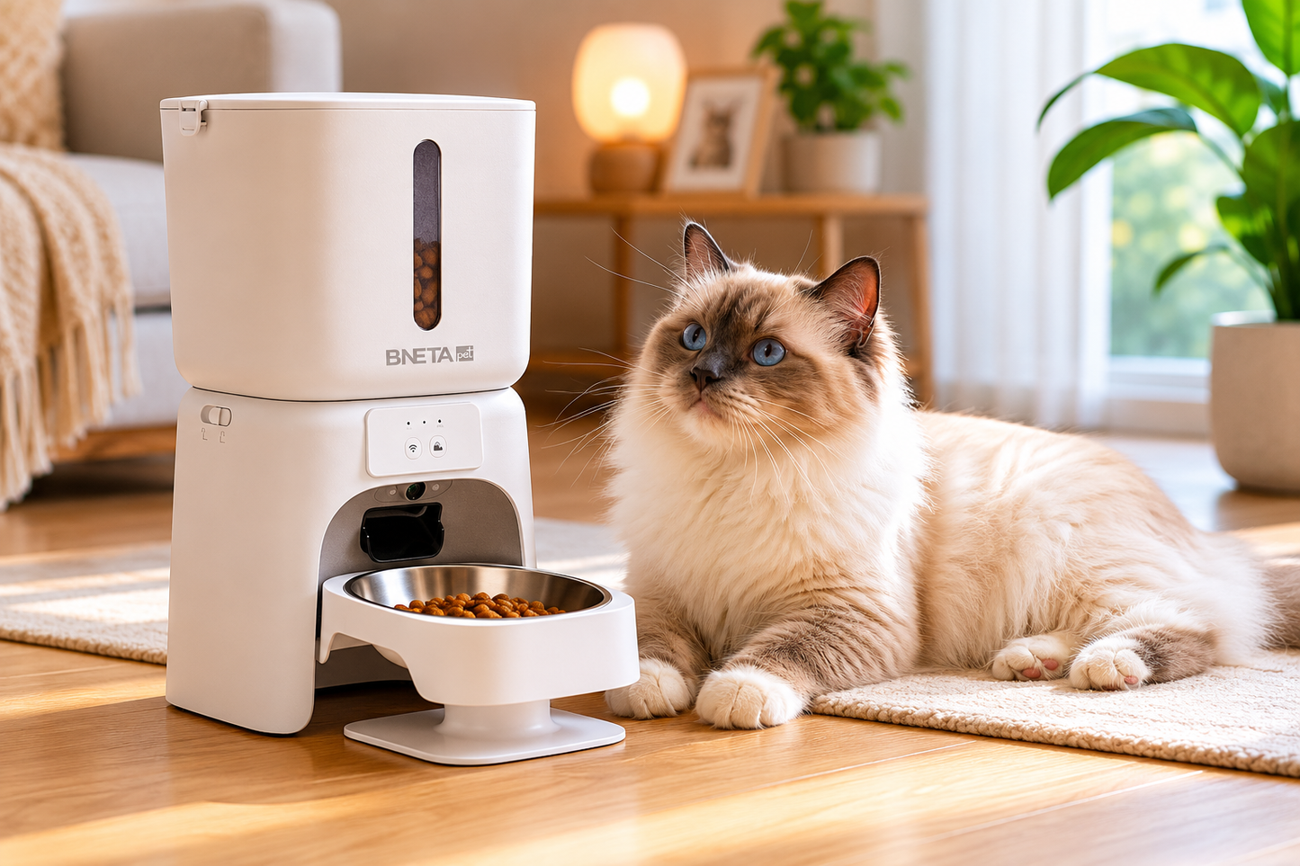 BNETA F24-C Smart WiFi Pet Feeder with HD Camera & App Control