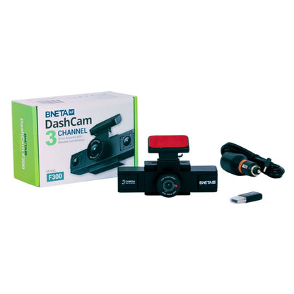 BNETA F300 2MP DashCam – 3 Channel Simultaneous Recording