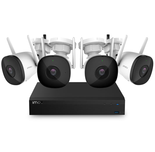 IMOU 8CH/4CAM Bullet 2C 1080P Wi-Fi Security NVR Kit