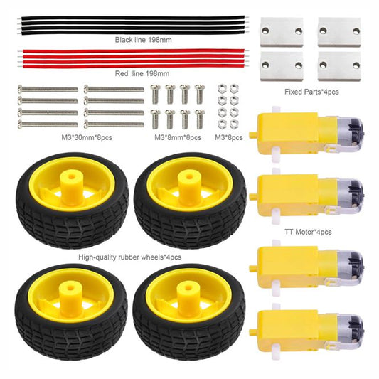 ROBOT CAR MOTOR & WHEEL SPARES / REPAIR KIT KS0324