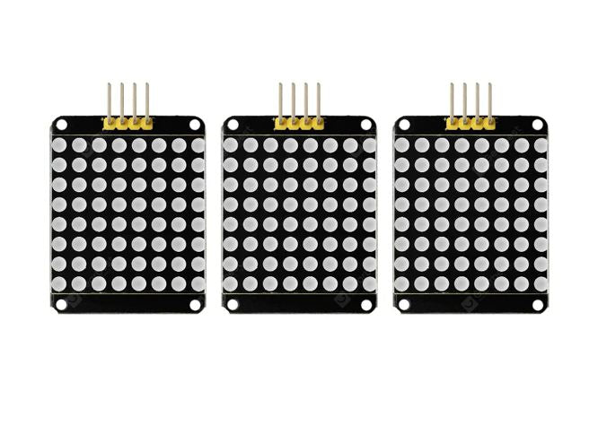 RED C/C I2C 8X8 LED DOT MATRIX MODULE - 3/BAG KS0336