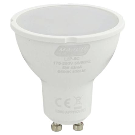 LAMP LED 5W GU10 220VAC C/WHITE L2P-5C