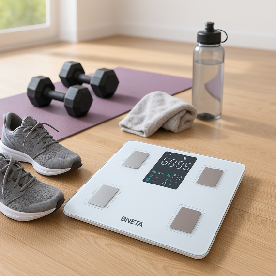 BNETA CS20A Smart Body Scale with Colour LED Display – Bluetooth Body Composition Analyzer