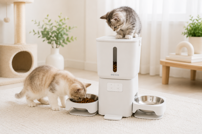 BNETA F24-DW Smart Wi-Fi Dual Automatic Pet Feeder – 6L