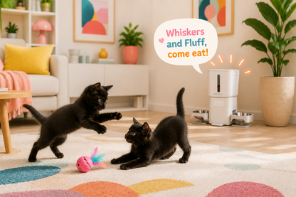 BNETA F24-DW Smart Wi-Fi Dual Automatic Pet Feeder – 6L