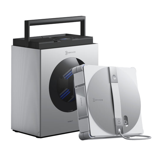 ECOVACS WINBOT W3 OMNI Robot Window Cleaner – Vortex Wash and WIN-SLAM 5.0 Sensor Detection
