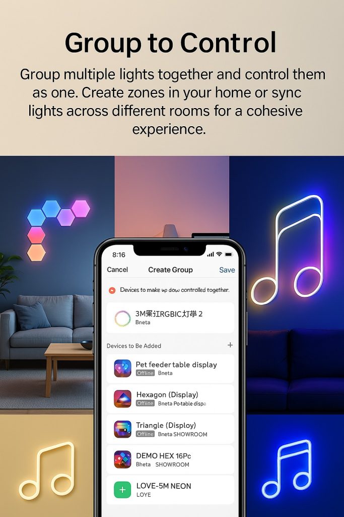 BNETA IoT Smart Neon Rope Light – 5M