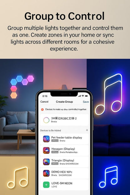 BNETA IoT Smart Neon Rope Light – 5M