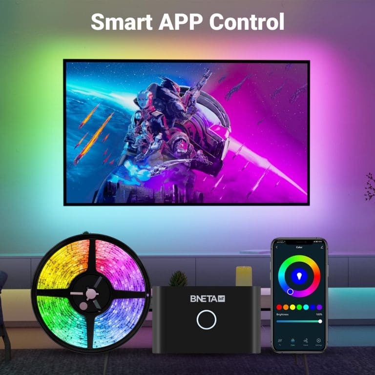 BNETA IoT Immersion TV Backlight with HDMI Sync Box K90