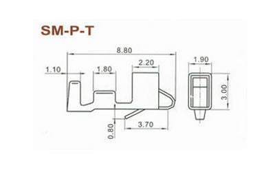 TERMINAL SOCKET 2.54MM PITCH SM-P SERIES SM-P-T