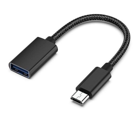 USB2.0 TO MICRO-USB 150MM BLACK CABLE 220234