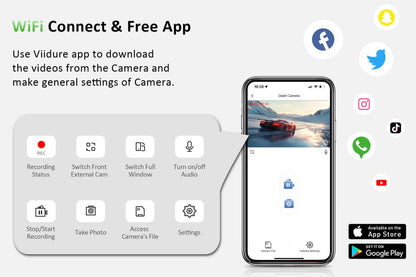 BNETA F410 2MP 4-Channel Wi-Fi App Control DashCam