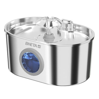 BNETA Pet W1 Automatic Stainless Steel Pet Water Fountain with Circulating Filtration