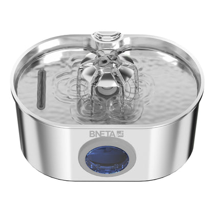 BNETA Pet W1 Automatic Stainless Steel Pet Water Fountain with Circulating Filtration