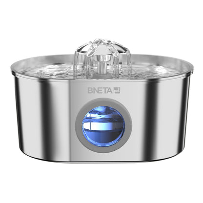BNETA Pet W1 Automatic Stainless Steel Pet Water Fountain with Circulating Filtration