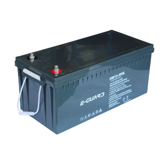 E-GUARD 12V 200Ah GEL Deep Cycle Solar Battery – Long Life Energy Storage