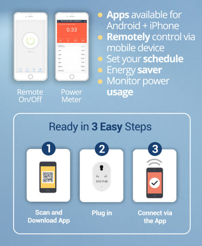BNETA IoT Smart Wi-Fi Plug SA 2 &amp; 3 Pin