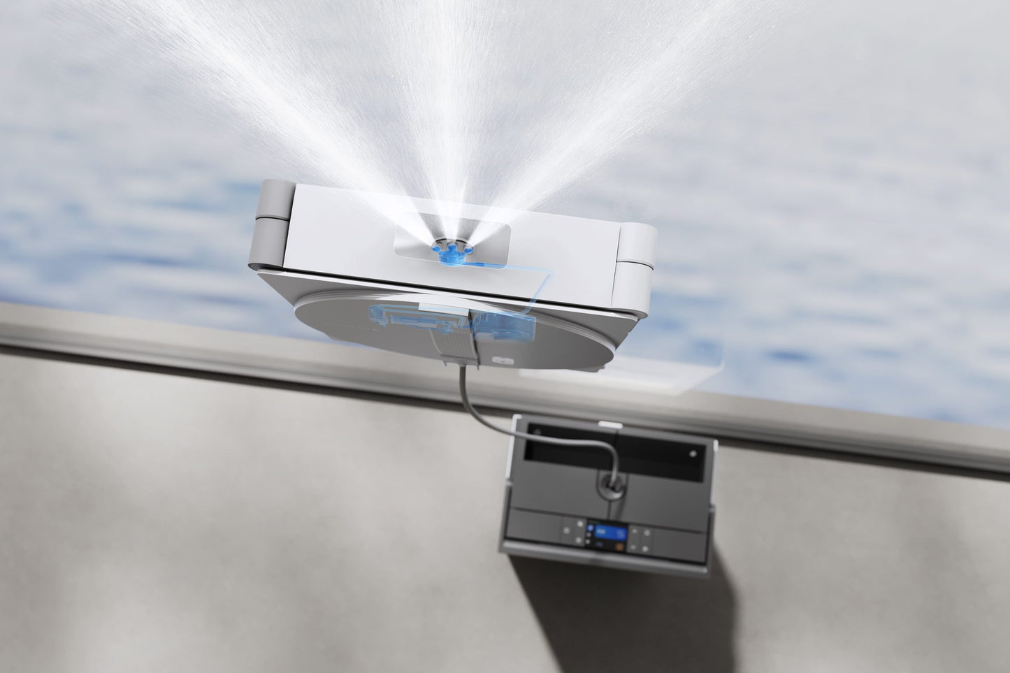 ECOVACS WINBOT W3 OMNI Robot Window Cleaner – Vortex Wash and WIN-SLAM 5.0 Sensor Detection